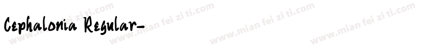 Cephalonia Regular字体转换